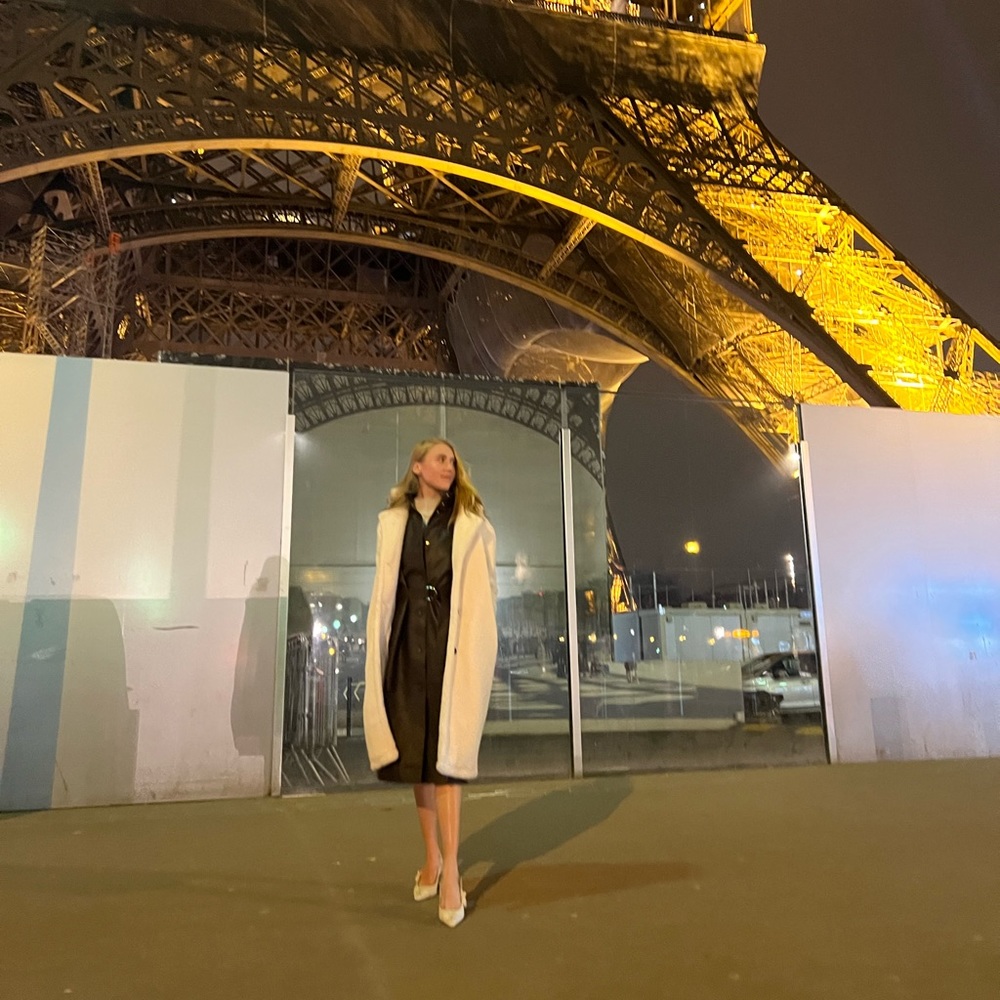 Yves Salomon Leather Trench Coat